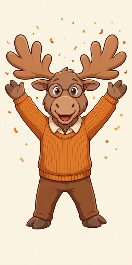 The Institute mascot celebrating a pass